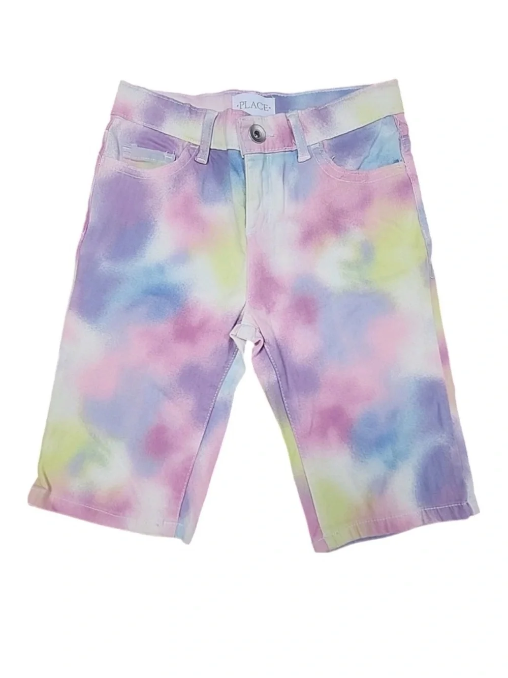 The Children's Place Pastel Tie-Dye Shorts - Pink, Purple, Blue, Yellow